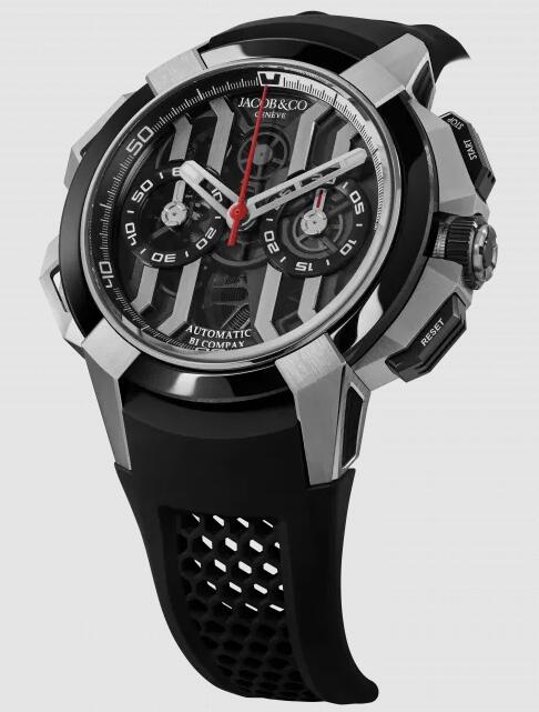 Jacob & Co. EPIC X CHRONO TITANIUM BLACK CERAMIC BEZEL Watch Replica EC400.20.AA.AB.ABRUA Jacob and Co Watch Price